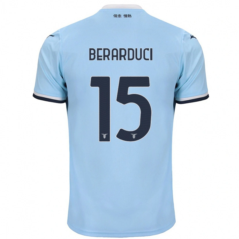 Danxen Bambino Maglia Martina Berarduci #15 Blu Kit Gara Home 2024/25 Maglietta