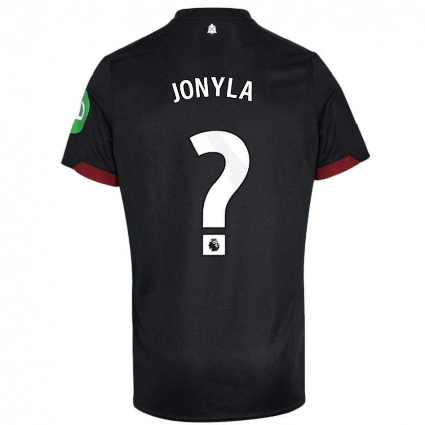 Danxen Bambino Maglia Tomas Jonyla #0 Nero Bianco Kit Gara Away 2024/25 Maglietta