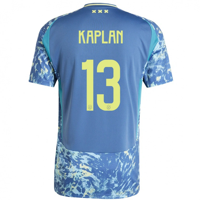 Danxen Bambino Maglia Ahmetcan Kaplan #13 Grigio Blu Giallo Kit Gara Away 2024/25 Maglietta