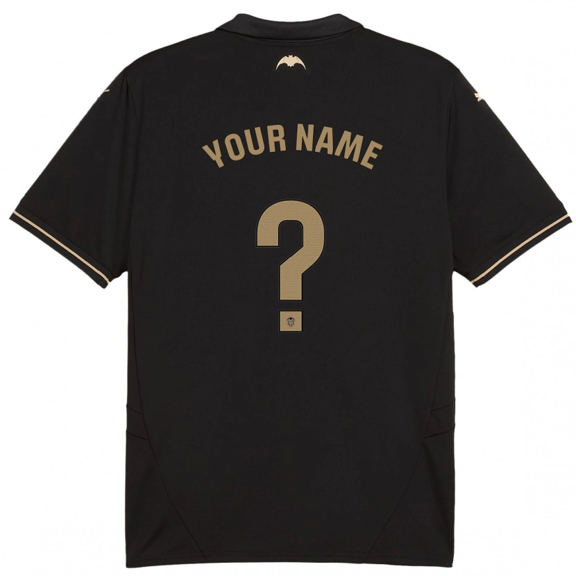 Danxen Bambino Maglia Il Tuo Nome #0 Nero Kit Gara Away 2024/25 Maglietta