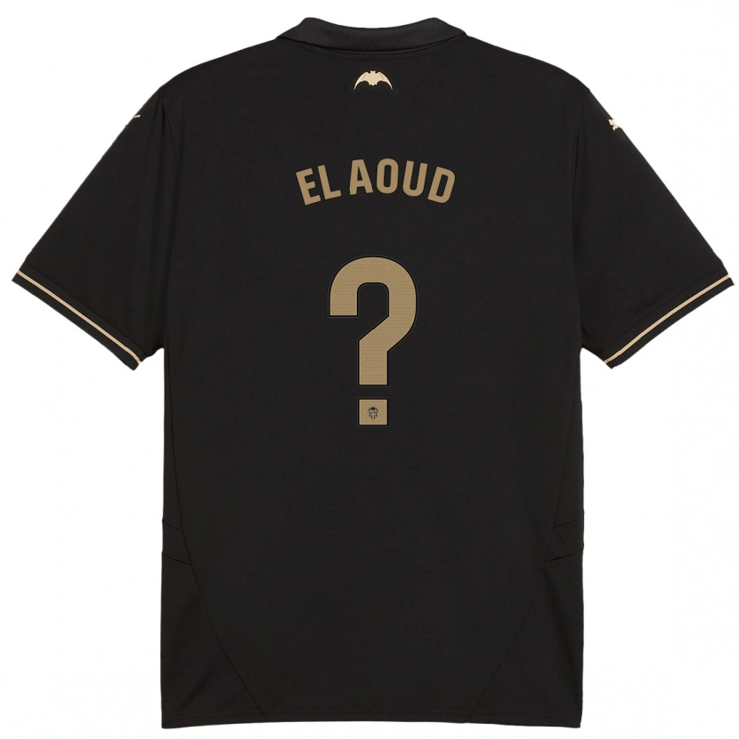 Danxen Bambino Maglia Ismail El Aoud #0 Nero Kit Gara Away 2024/25 Maglietta