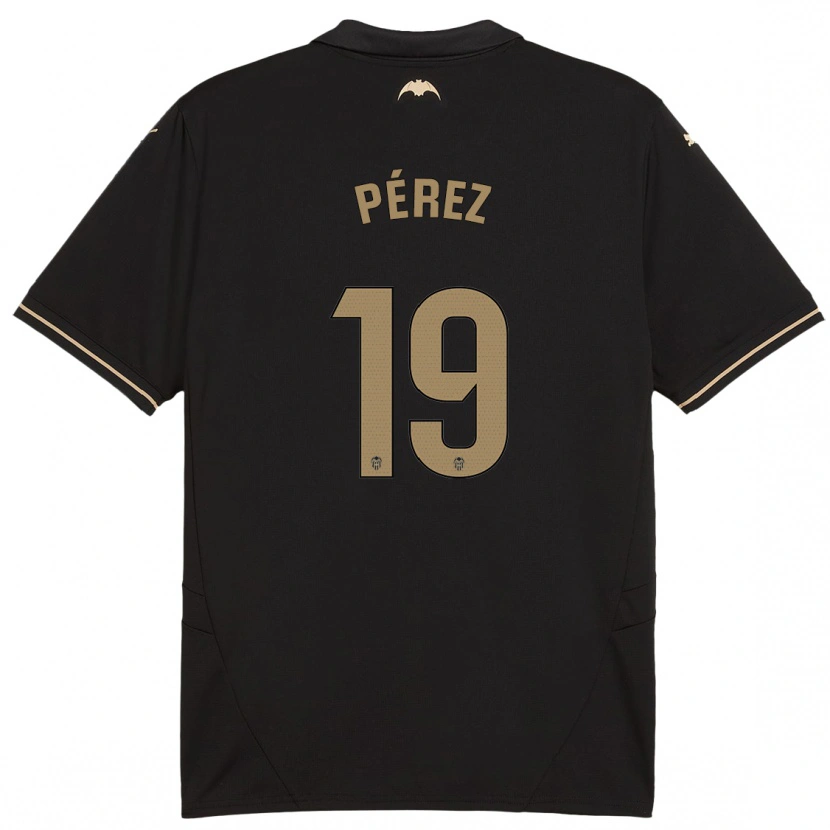 Danxen Bambino Maglia Joselu Pérez #19 Nero Kit Gara Away 2024/25 Maglietta