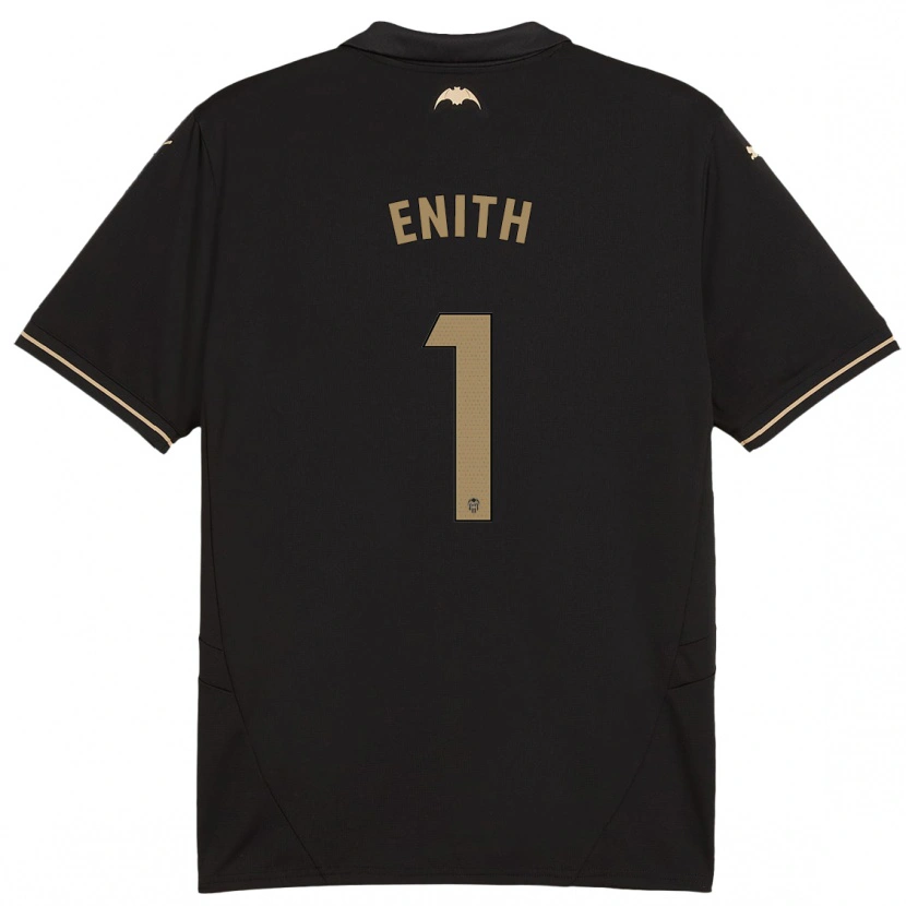 Danxen Bambino Maglia Enith #1 Nero Kit Gara Away 2024/25 Maglietta