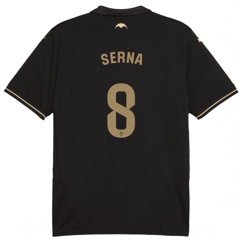 Danxen Bambino Maglia Liced Serna #8 Nero Kit Gara Away 2024/25 Maglietta