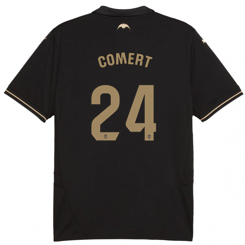 Danxen Bambino Maglia Eray Comert #24 Nero Kit Gara Away 2024/25 Maglietta