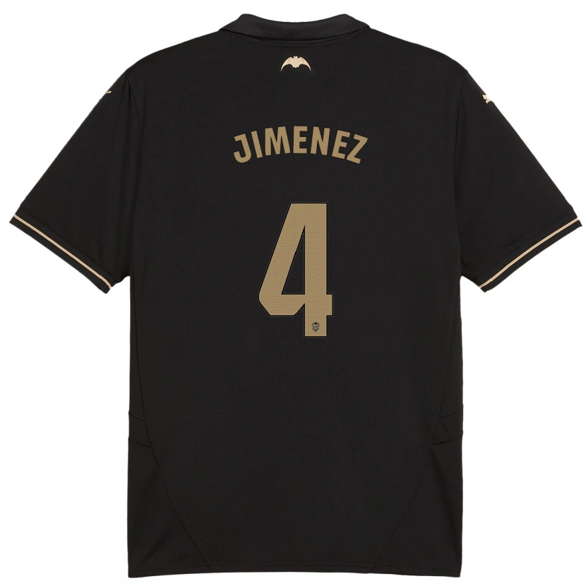 Danxen Bambino Maglia Maria Jimenez #4 Nero Kit Gara Away 2024/25 Maglietta