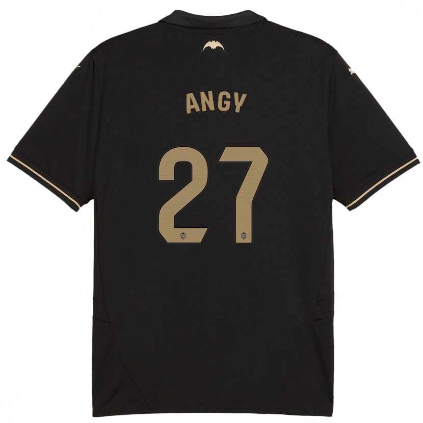 Danxen Bambino Maglia Angy #27 Nero Kit Gara Away 2024/25 Maglietta