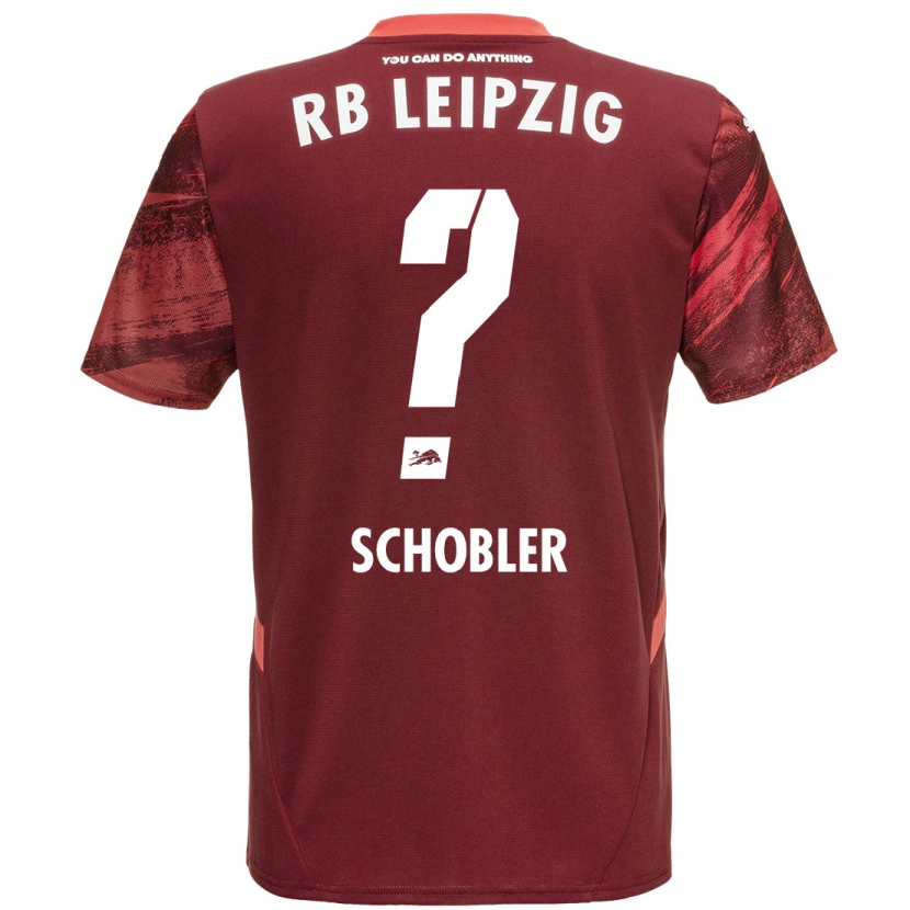 Danxen Bambino Maglia Laurin Schößler #0 Borgogna Kit Gara Away 2024/25 Maglietta
