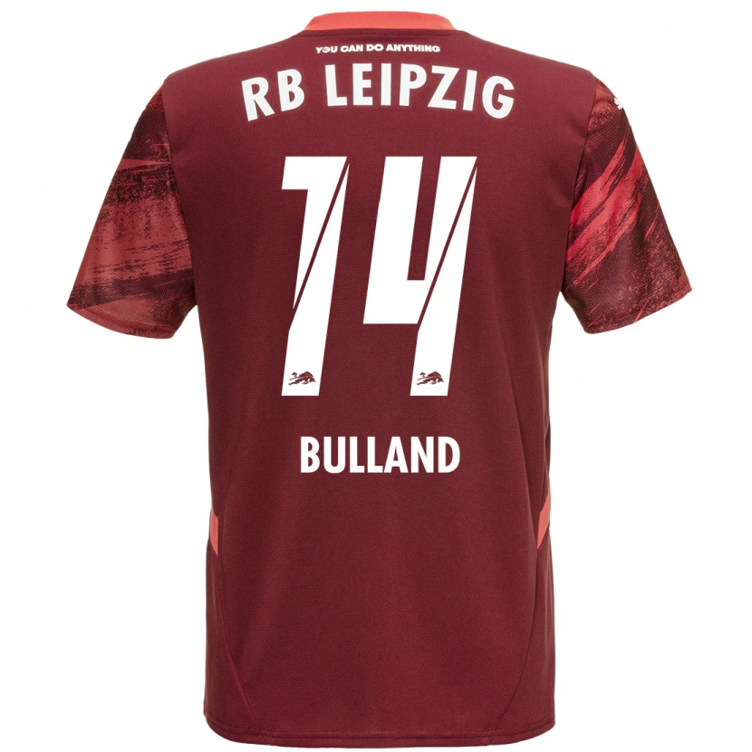 Danxen Bambino Maglia Anton Bulland #14 Borgogna Kit Gara Away 2024/25 Maglietta