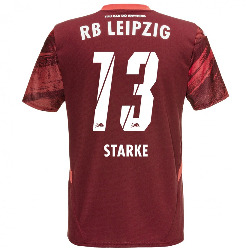 Danxen Bambino Maglia Sandra Starke #13 Borgogna Kit Gara Away 2024/25 Maglietta