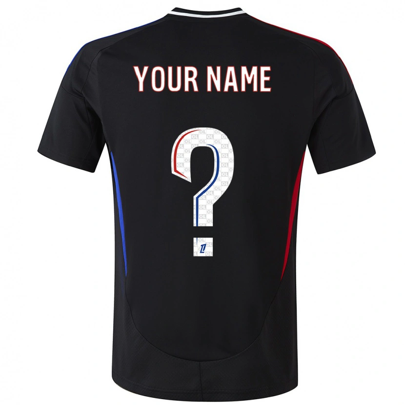 Danxen Bambino Maglia Il Tuo Nome #0 Nero Kit Gara Away 2024/25 Maglietta