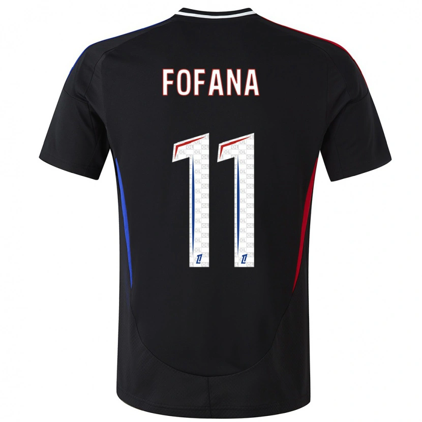 Danxen Bambino Maglia Malick Fofana #11 Nero Kit Gara Away 2024/25 Maglietta
