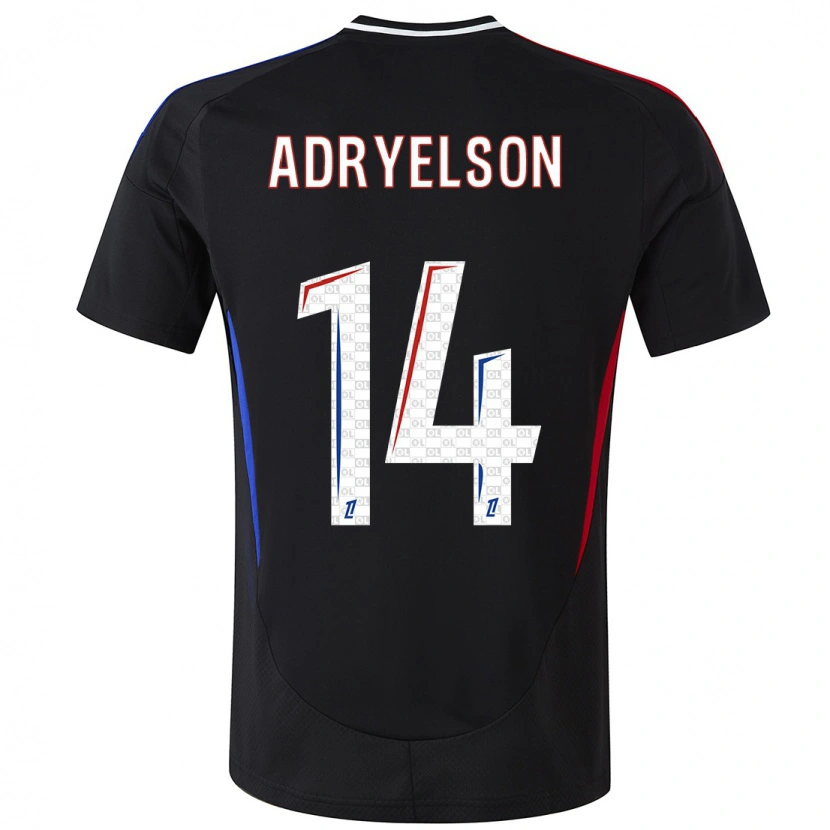Danxen Bambino Maglia Adryelson #14 Nero Kit Gara Away 2024/25 Maglietta