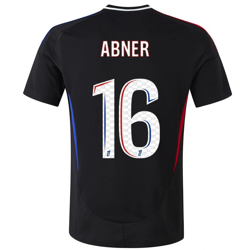 Danxen Bambino Maglia Abner #16 Nero Kit Gara Away 2024/25 Maglietta
