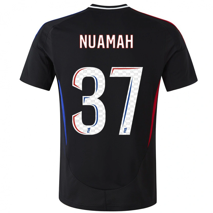 Danxen Bambino Maglia Ernest Nuamah #37 Nero Kit Gara Away 2024/25 Maglietta