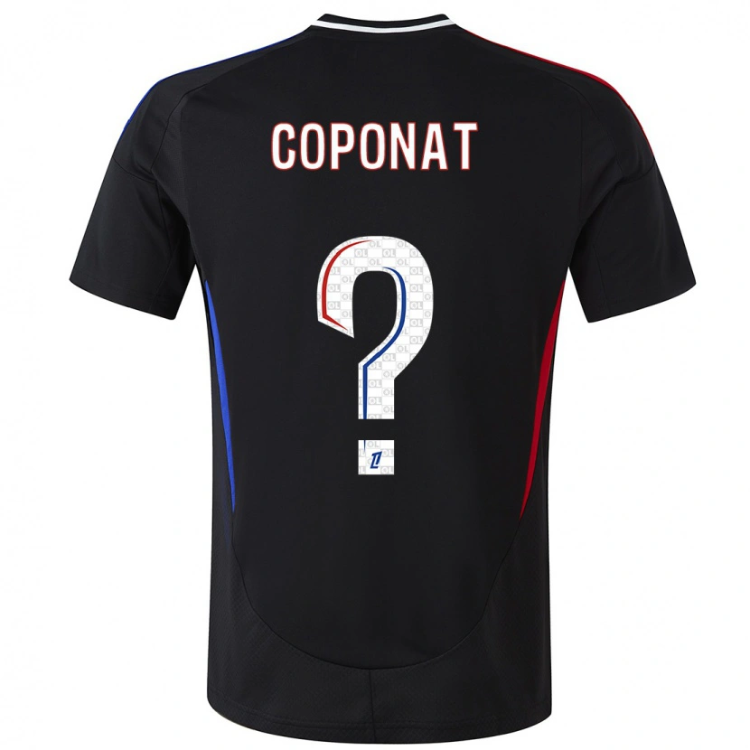 Danxen Bambino Maglia Lilian Coponat #0 Nero Kit Gara Away 2024/25 Maglietta