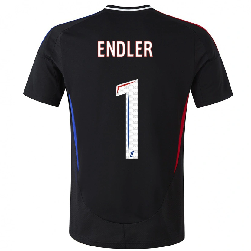 Danxen Bambino Maglia Christiane Endler #1 Nero Kit Gara Away 2024/25 Maglietta