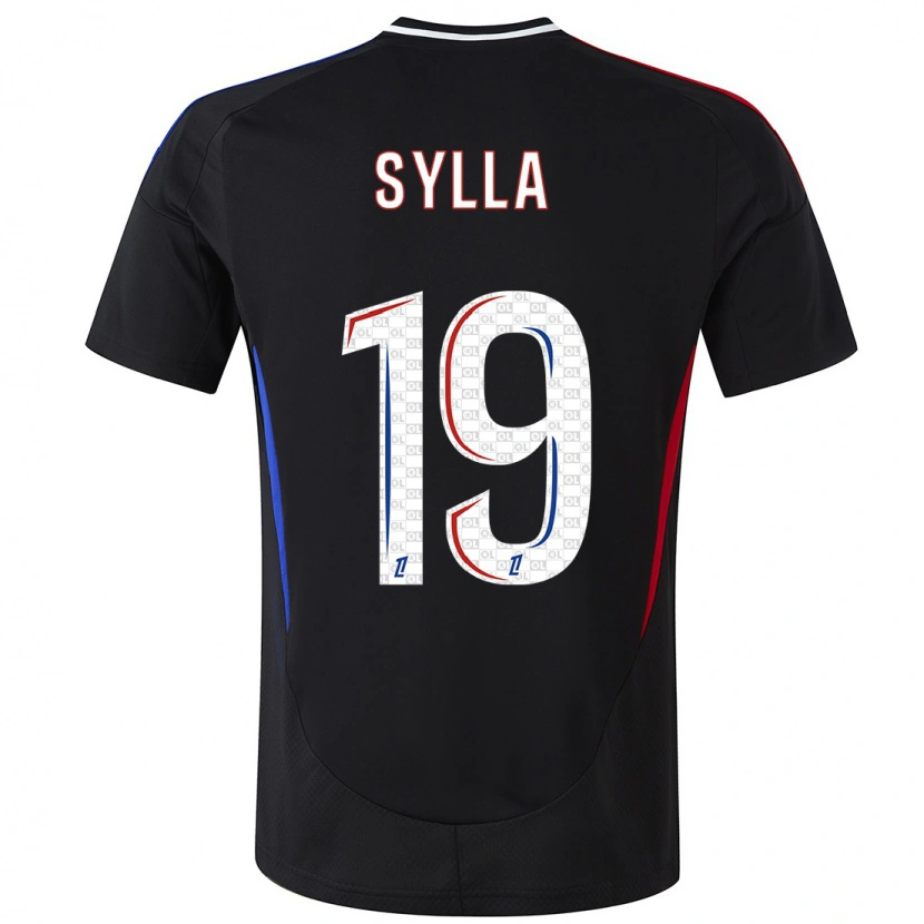 Danxen Bambino Maglia Kysha Sylla #19 Nero Kit Gara Away 2024/25 Maglietta