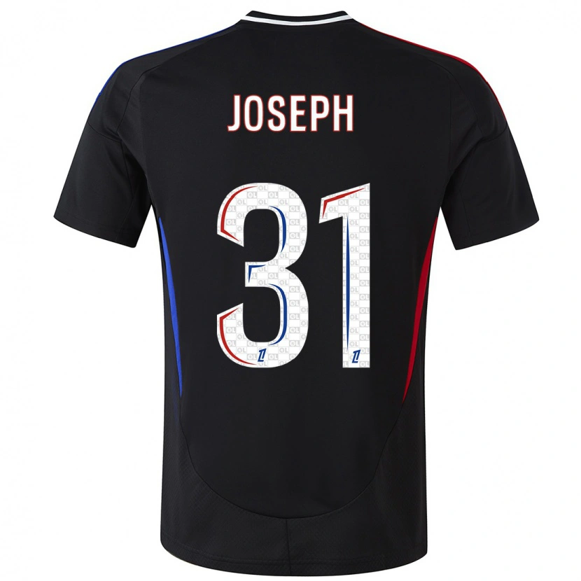 Danxen Bambino Maglia Liana Joseph #31 Nero Kit Gara Away 2024/25 Maglietta