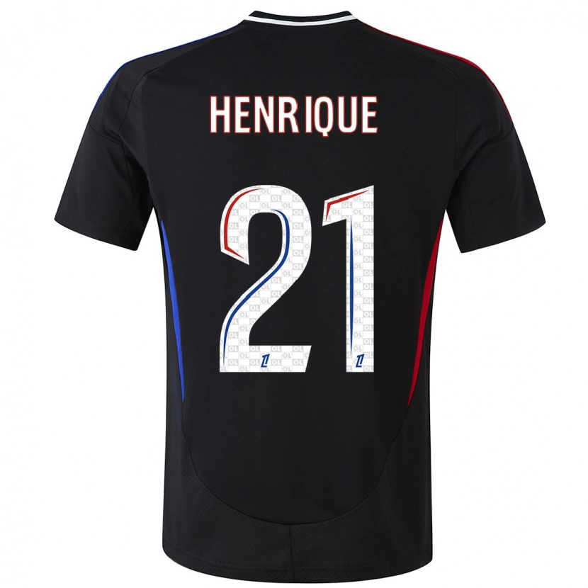 Danxen Bambino Maglia Henrique Silva #21 Nero Kit Gara Away 2024/25 Maglietta