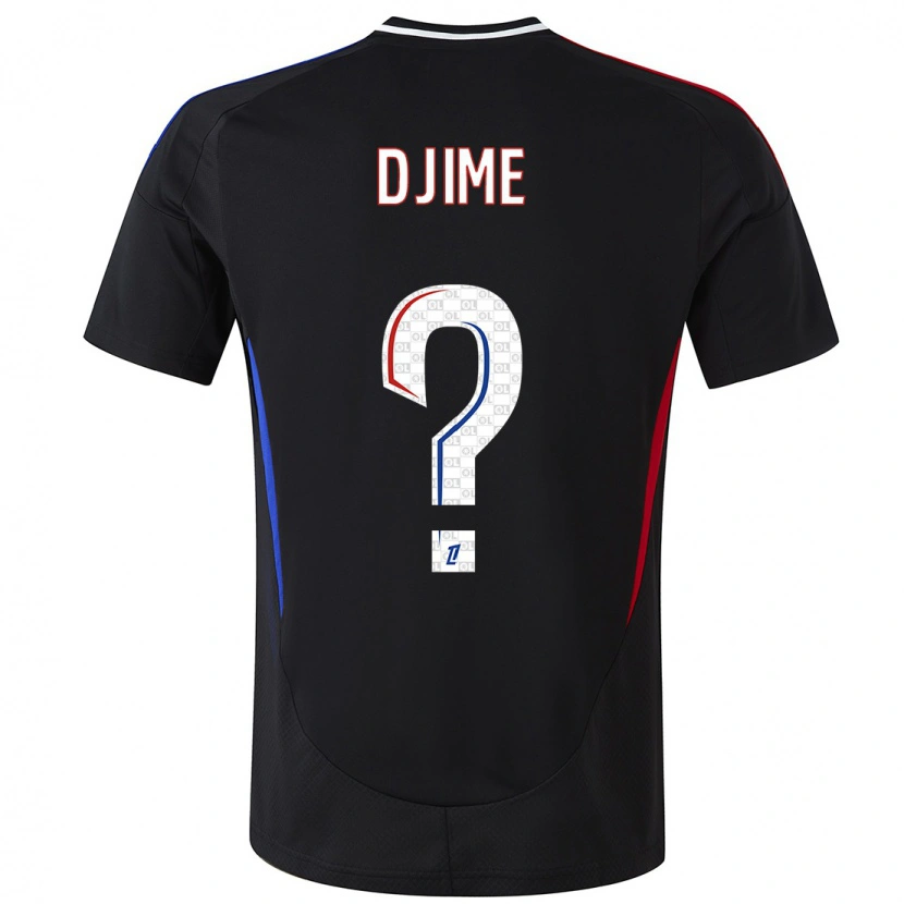 Danxen Bambino Maglia Ahmed Djime #0 Nero Kit Gara Away 2024/25 Maglietta