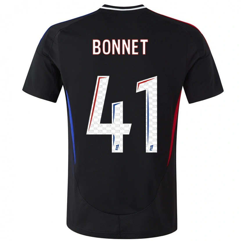 Danxen Bambino Maglia Noam Bonnet #41 Nero Kit Gara Away 2024/25 Maglietta