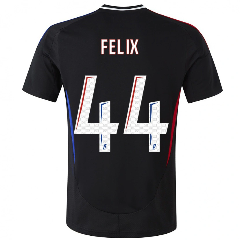 Danxen Bambino Maglia Marley Felix #44 Nero Kit Gara Away 2024/25 Maglietta