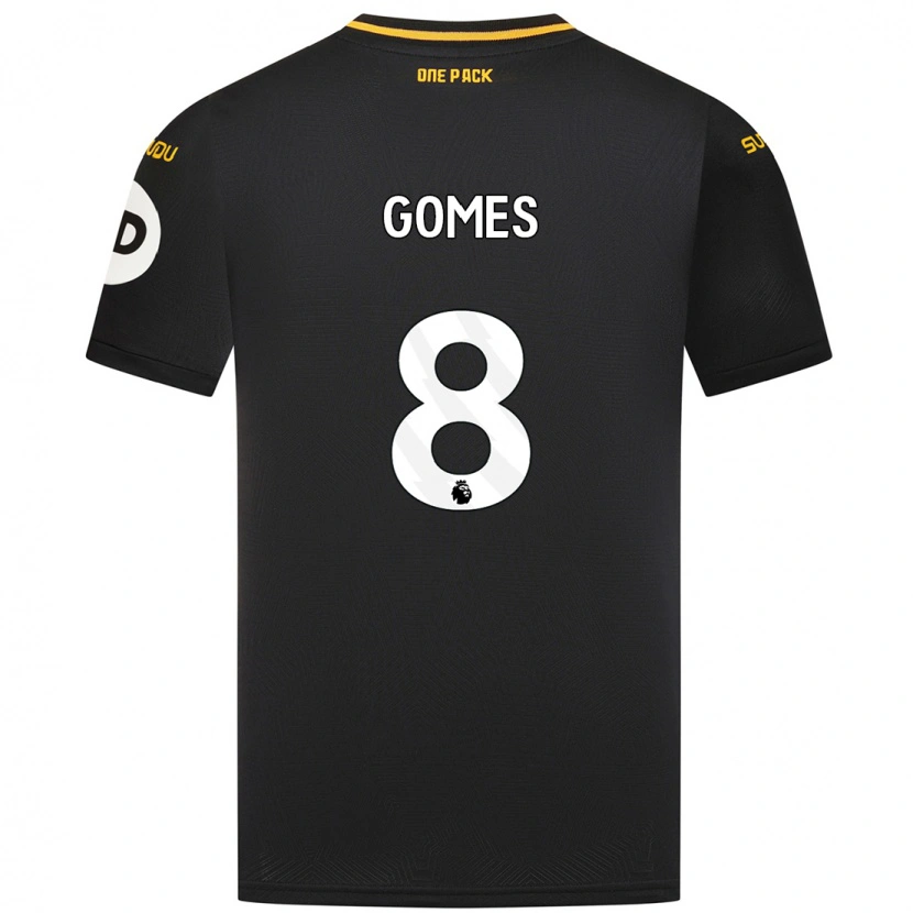 Danxen Bambino Maglia João Gomes #8 Nero Kit Gara Away 2024/25 Maglietta