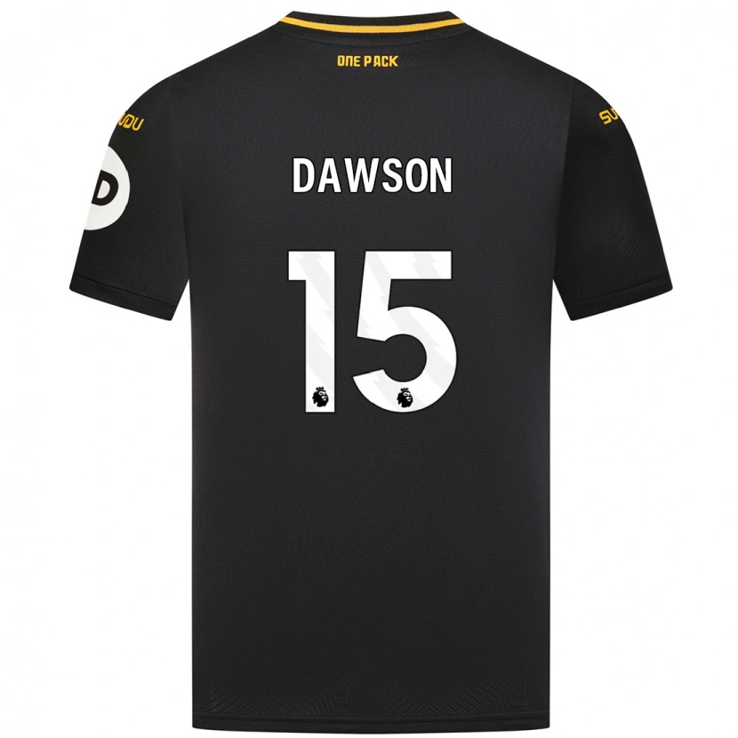 Danxen Bambino Maglia Craig Dawson #15 Nero Kit Gara Away 2024/25 Maglietta