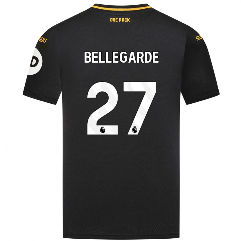 Danxen Bambino Maglia Jean-Ricner Bellegarde #27 Nero Kit Gara Away 2024/25 Maglietta