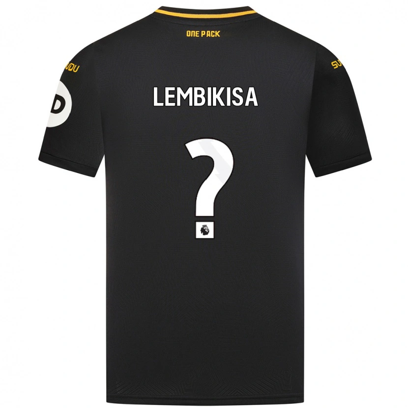 Danxen Bambino Maglia Dexter Lembikisa #0 Nero Kit Gara Away 2024/25 Maglietta