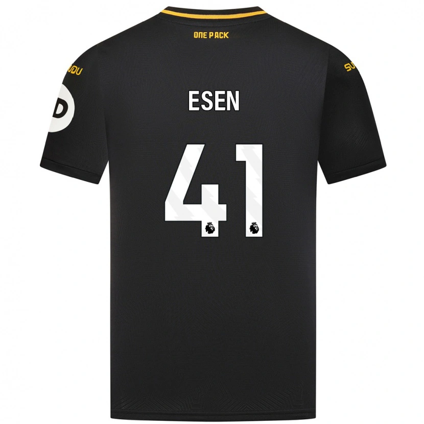 Danxen Bambino Maglia Josh Esen #41 Nero Kit Gara Away 2024/25 Maglietta