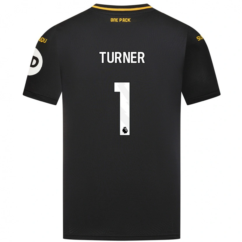 Danxen Bambino Maglia Shannon Turner #1 Nero Kit Gara Away 2024/25 Maglietta