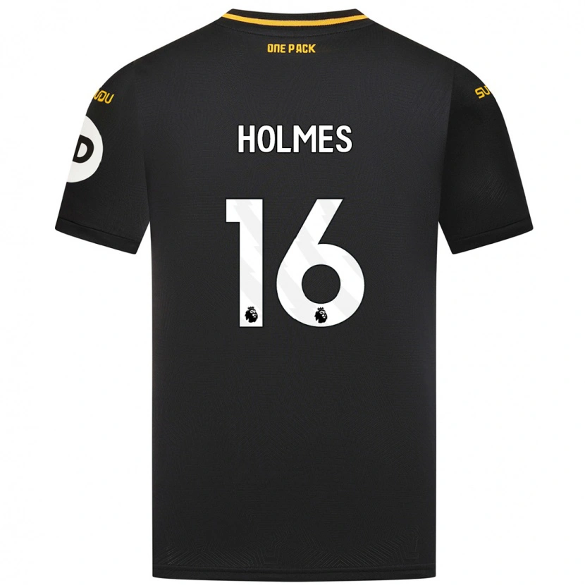 Danxen Bambino Maglia Summer Holmes #16 Nero Kit Gara Away 2024/25 Maglietta