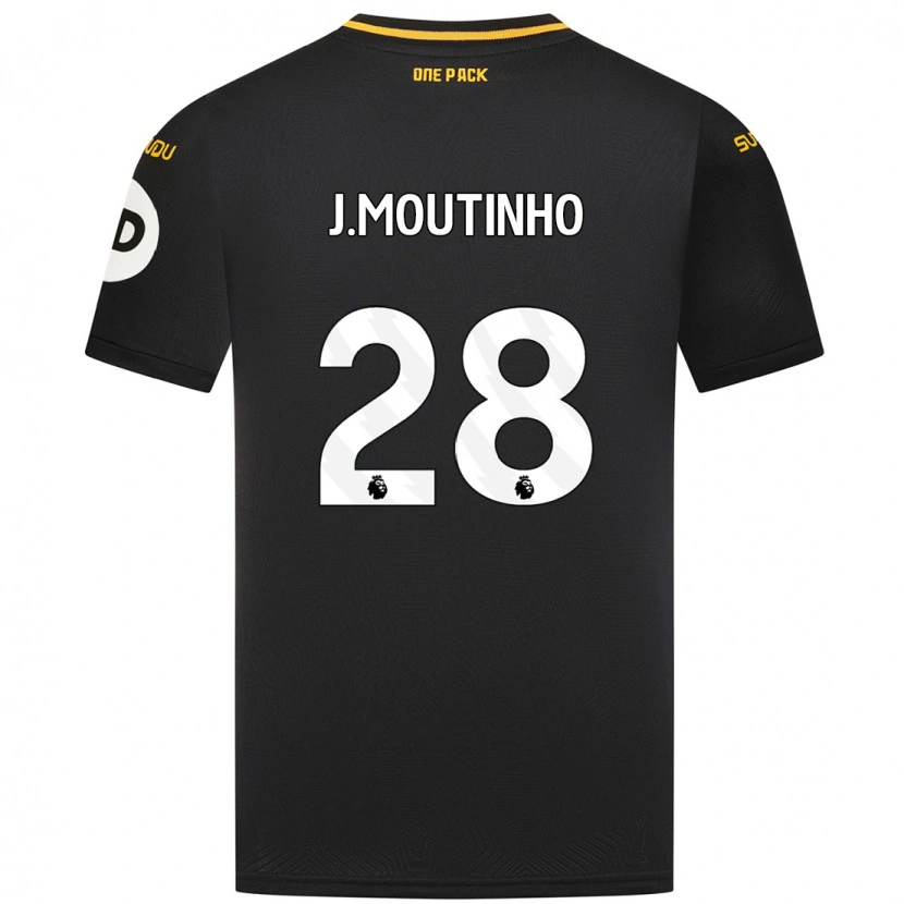 Danxen Bambino Maglia Joao Moutinho #28 Nero Kit Gara Away 2024/25 Maglietta