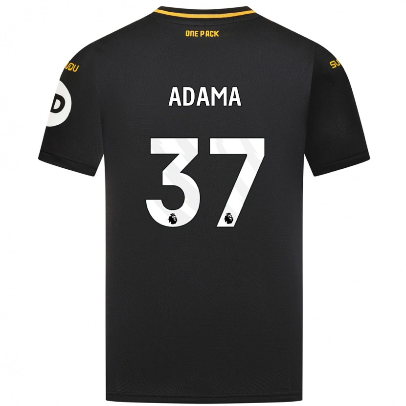 Danxen Bambino Maglia Adama Traore #37 Nero Kit Gara Away 2024/25 Maglietta