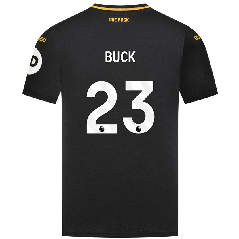 Danxen Bambino Maglia Alex Buck #23 Nero Kit Gara Away 2024/25 Maglietta