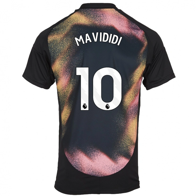 Danxen Bambino Maglia Stephy Mavididi #10 Nero Bianco Kit Gara Away 2024/25 Maglietta
