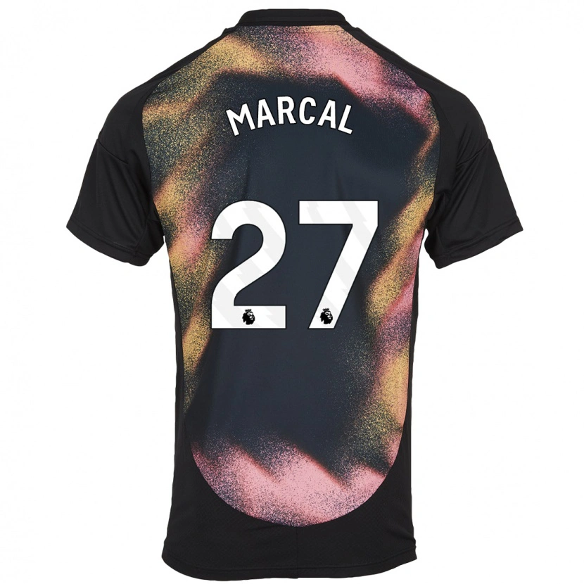 Danxen Bambino Maglia Wanya Marçal #27 Nero Bianco Kit Gara Away 2024/25 Maglietta