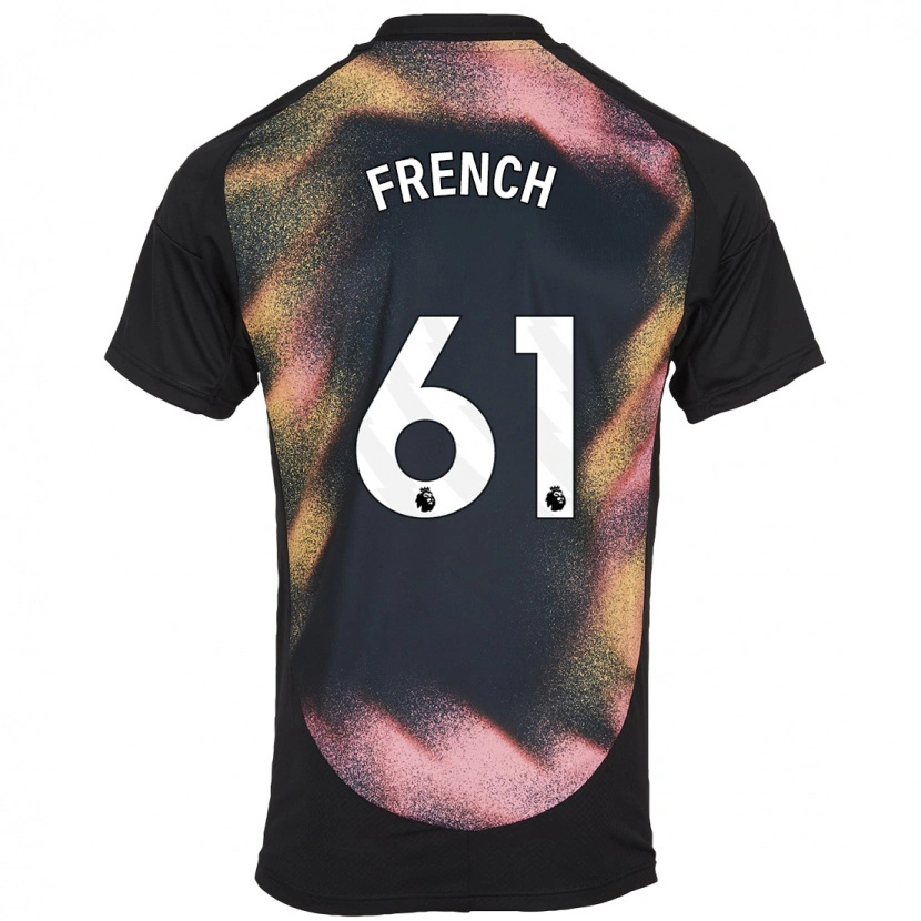 Danxen Bambino Maglia Harry French #61 Nero Bianco Kit Gara Away 2024/25 Maglietta