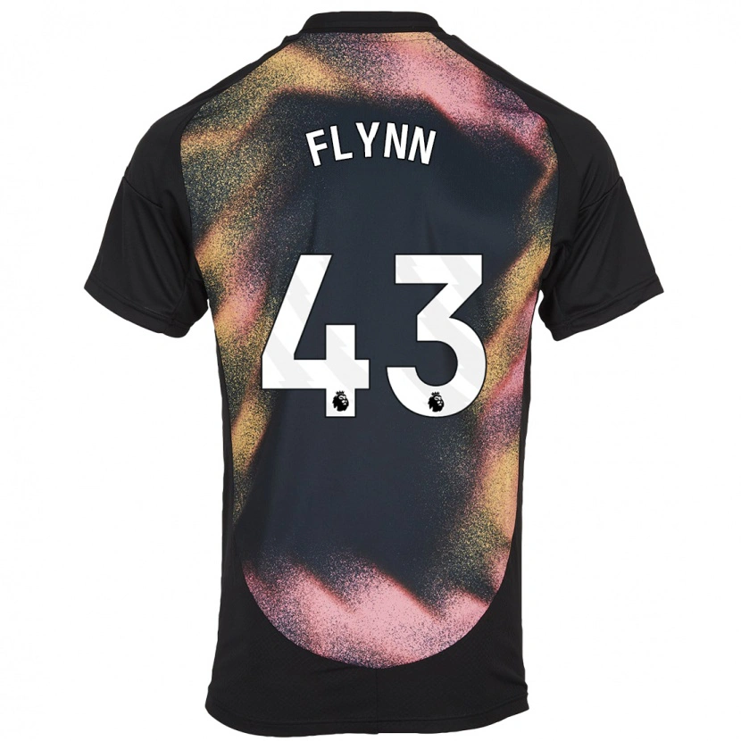 Danxen Bambino Maglia Shane Flynn #43 Nero Bianco Kit Gara Away 2024/25 Maglietta