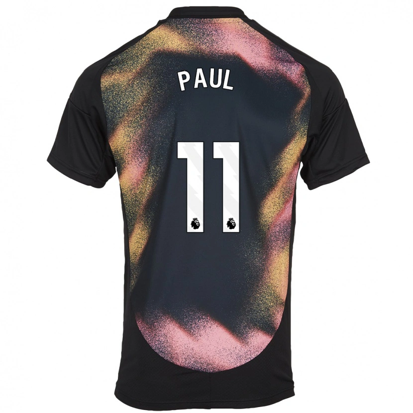 Danxen Bambino Maglia Lachante Paul #11 Nero Bianco Kit Gara Away 2024/25 Maglietta
