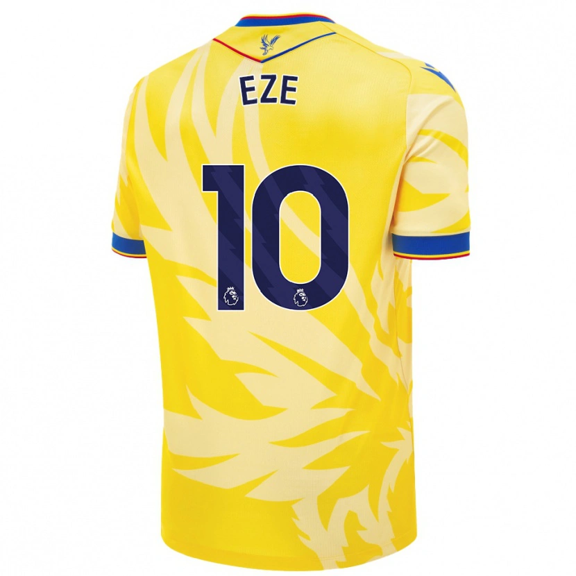 Danxen Bambino Maglia Eberechi Eze #10 Giallo Kit Gara Away 2024/25 Maglietta