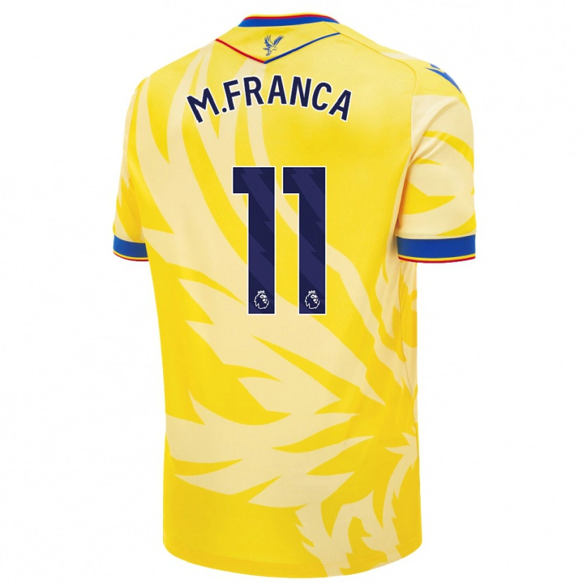 Danxen Bambino Maglia Matheus França #11 Giallo Kit Gara Away 2024/25 Maglietta