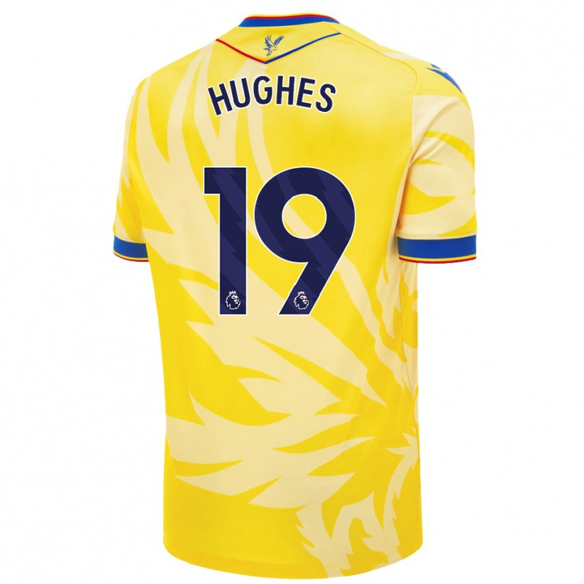 Danxen Bambino Maglia Will Hughes #19 Giallo Kit Gara Away 2024/25 Maglietta