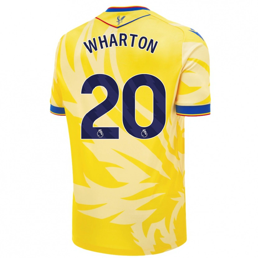 Danxen Bambino Maglia Adam Wharton #20 Giallo Kit Gara Away 2024/25 Maglietta