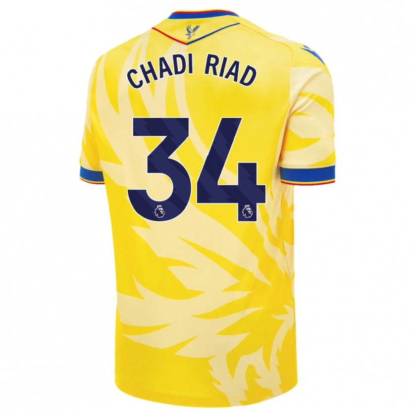 Danxen Bambino Maglia Chadi Riad #34 Giallo Kit Gara Away 2024/25 Maglietta
