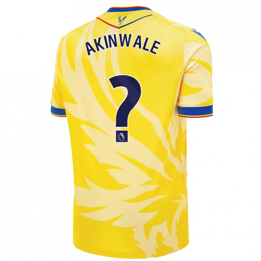 Danxen Bambino Maglia Victor Akinwale #0 Giallo Kit Gara Away 2024/25 Maglietta