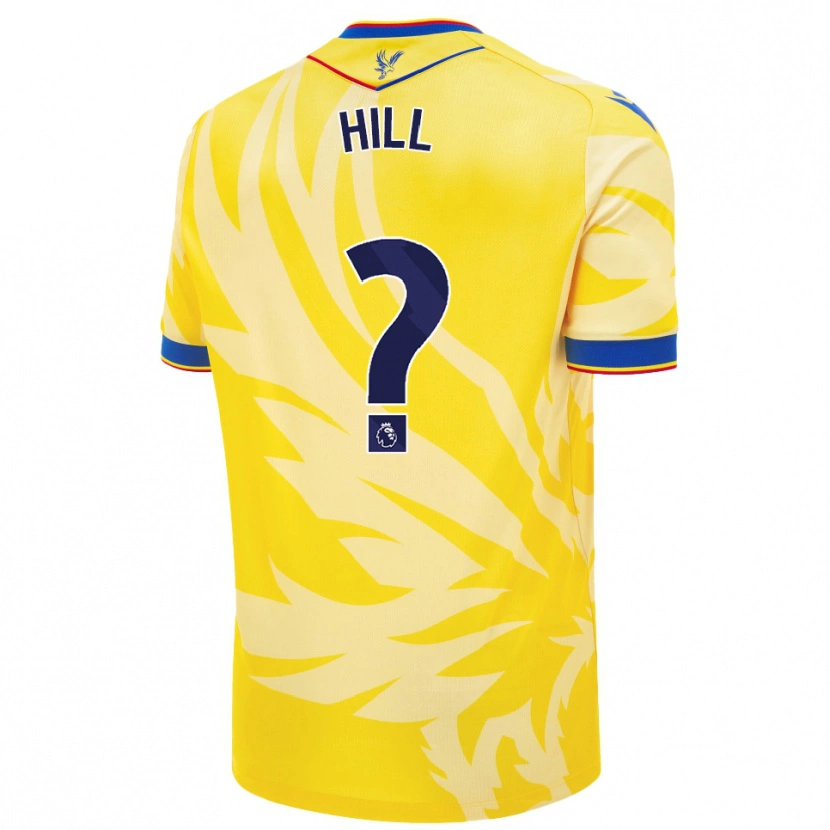 Danxen Bambino Maglia Marcus Hill #0 Giallo Kit Gara Away 2024/25 Maglietta