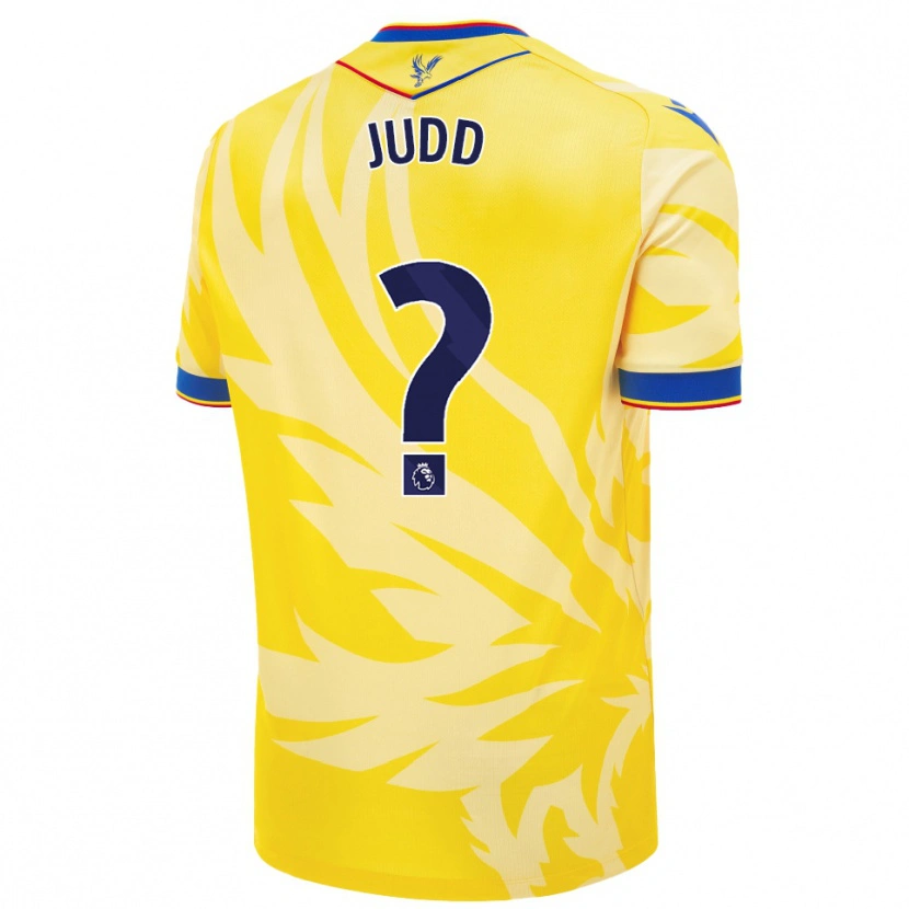 Danxen Bambino Maglia Jasper Judd #0 Giallo Kit Gara Away 2024/25 Maglietta